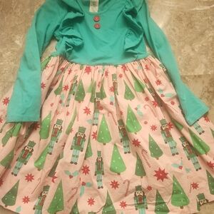 Eleanor Rose Teal and Pink Nutcracker Dress